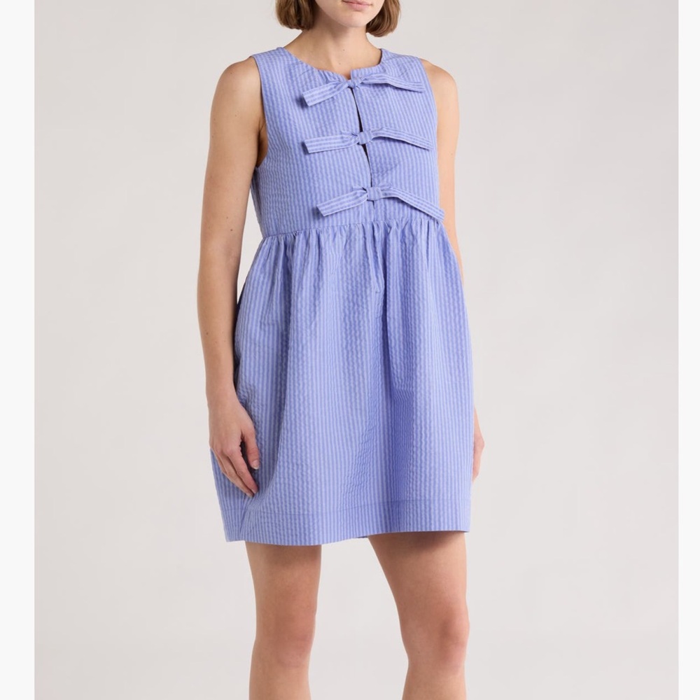 Blue Striped Women's Skirt